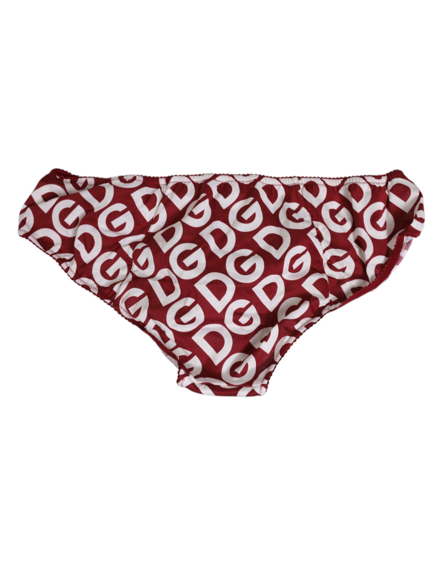 Dolce &amp; Gabbana Bordeaux DG Logo Slip Bottom Slip Unterwäsche