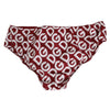 Dolce &amp; Gabbana Bordeaux DG Logo Slip Bottom Slip Unterwäsche