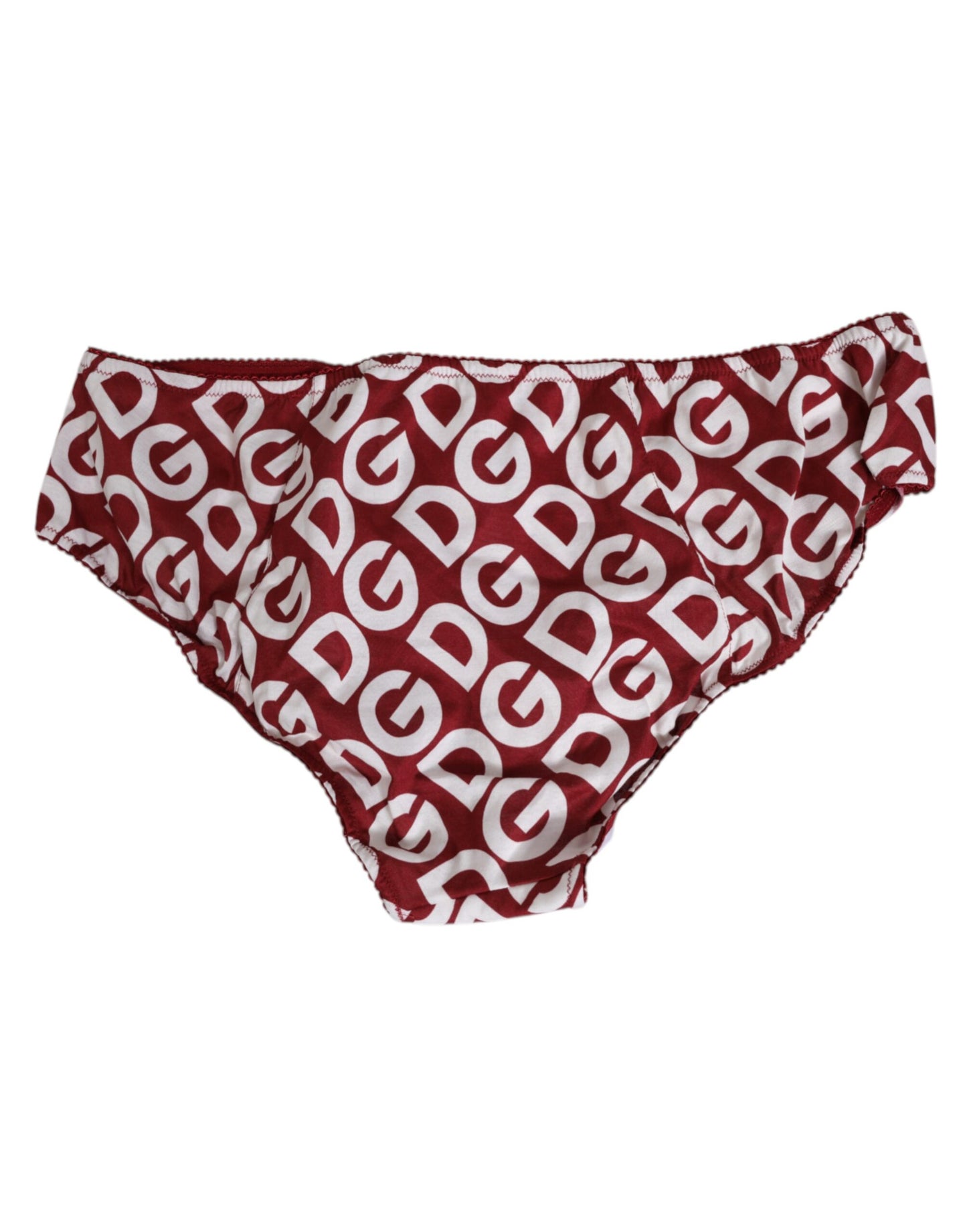 Dolce &amp; Gabbana Bordeaux DG Logo Slip Bottom Slip Unterwäsche