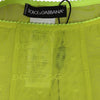 Dolce &amp; Gabbana Leggings in Neongrün mit Logo-Spitze aus Nylon, Unterwäsche