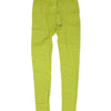 Dolce & Gabbana Neon Green Nylon Logo Lace Leggings Pants Underwear