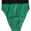 Dolce & Gabbana Green DG Logo Lace High Brief Panty Underwear