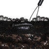 Dolce & Gabbana Black Floral Lace Mesh High Brief Panty  Underwear