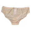 Dolce &amp; Gabbana Beige DG Logo Spitzen-Slip mit mittelhohem Bund