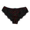 Dolce & Gabbana Black Polka Dotted Silk Low Waist Panty Underwear