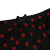 Dolce & Gabbana Black Polka Dotted Silk Low Waist Panty Underwear