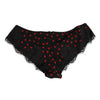 Dolce & Gabbana Black Polka Dotted Silk Low Waist Panty Underwear