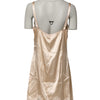 Dolce & Gabbana Nude Chemise Lingerie Silk Blend Lace Trim Dress