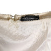 Dolce & Gabbana Off White Silk High Waist Girdle Panty Underwear