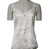 Dolce &amp; Gabbana Off-White Tanktop mit floraler Spitze, Dessous-Unterwäsche