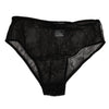 Dolce & Gabbana Black Nylon Stretch High Waist Panty Underwear