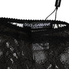 Dolce & Gabbana Black Nylon Stretch High Waist Panty Underwear