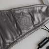 Dolce & Gabbana Gray Silk Underwired Balconette Bra Underwear