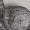 Dolce & Gabbana Gray Silk Underwired Balconette Bra Underwear