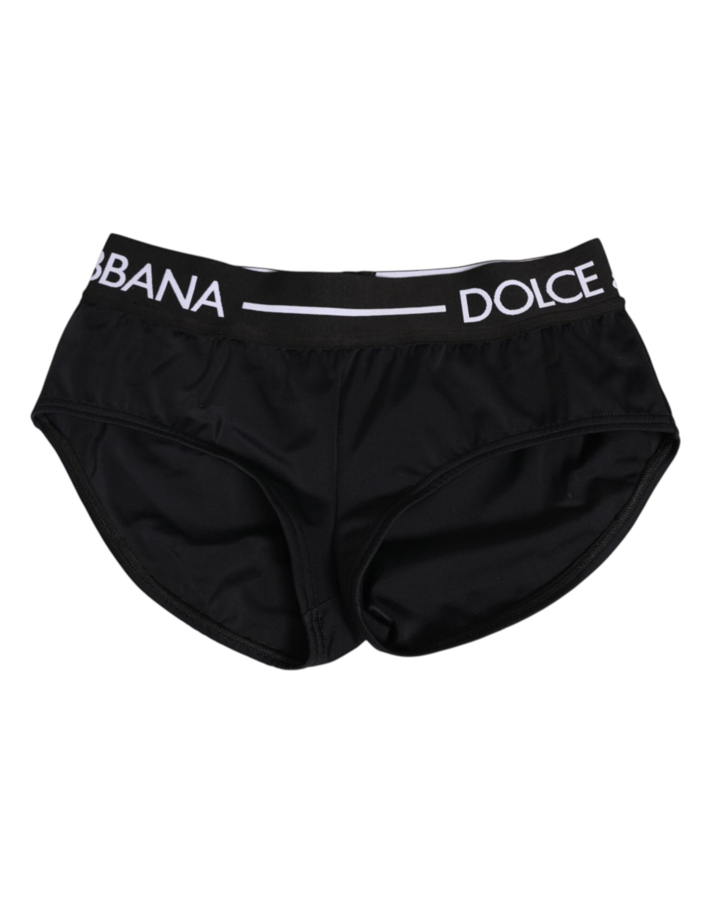 Dolce &amp; Gabbana Shorts mit schwarzem Nylon-Logobund