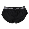 Dolce &amp; Gabbana Shorts mit schwarzem Nylon-Logobund