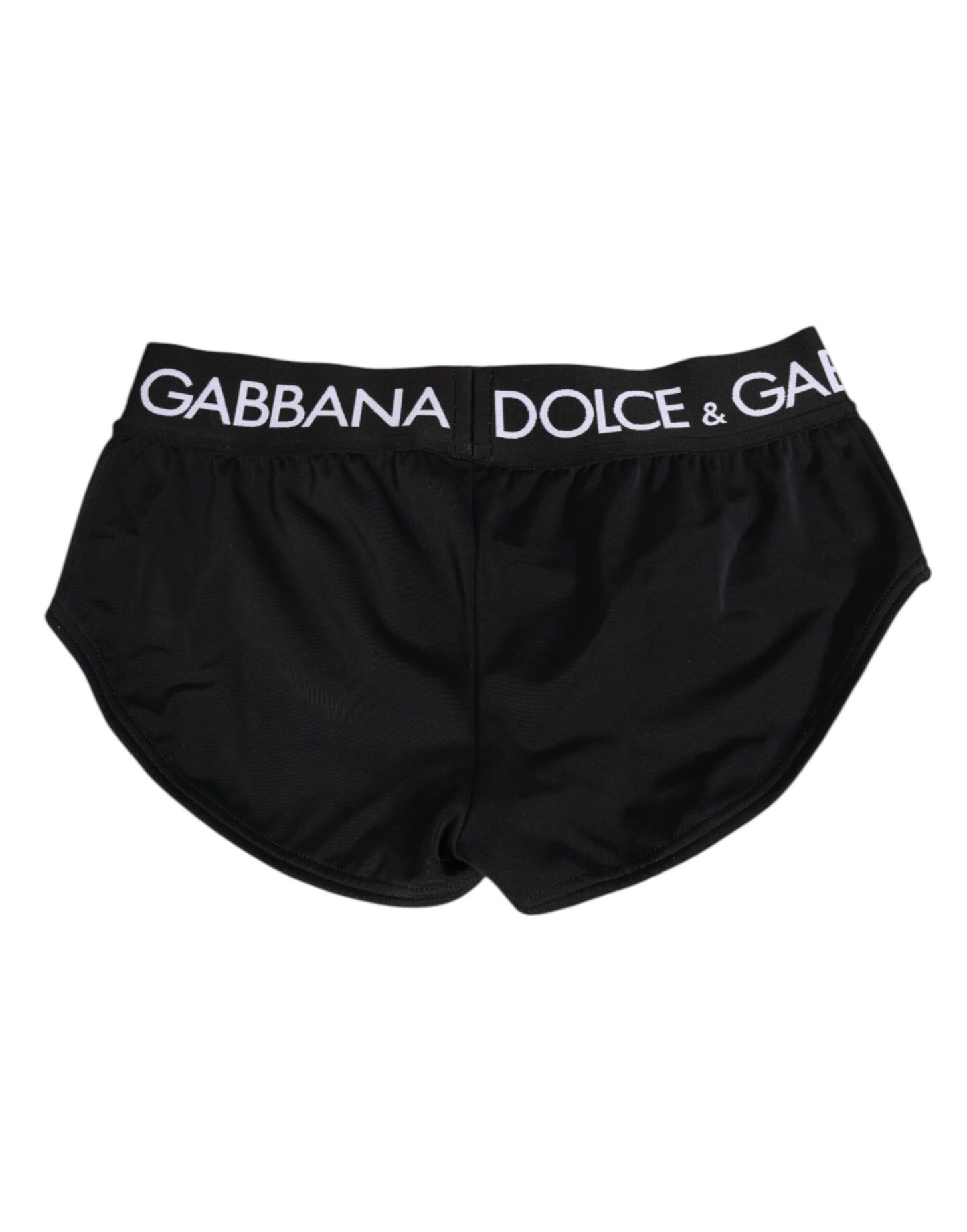 Dolce &amp; Gabbana Shorts mit schwarzem Nylon-Logobund
