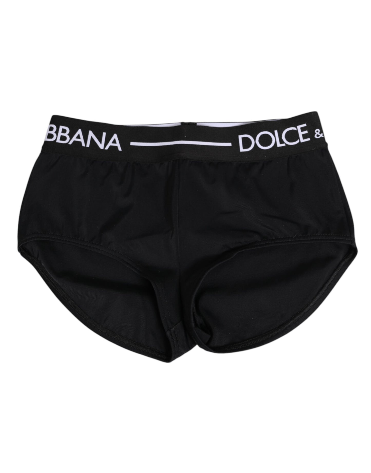 Dolce &amp; Gabbana Shorts mit schwarzem Nylon-Logobund