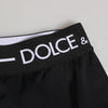 Dolce &amp; Gabbana Shorts mit schwarzem Nylon-Logobund