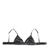 Dolce & Gabbana Black Silk Satin Triangle Soft Cup Underwear