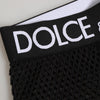 Dolce & Gabbana Black Cotton Logo Shorts Midi Trouser Underwear