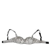 Dolce & Gabbana Gray Acetate Stretch Balconcino Bra Underwear