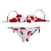 Dolce & Gabbana White Floral Swimsuit 2 Piece Top Bottom Swimwear