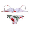 Dolce & Gabbana White Floral Swimsuit 2 Piece Top Bottom Swimwear