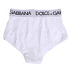 Dolce & Gabbana White Nylon Logo Waistband Panty Underwear