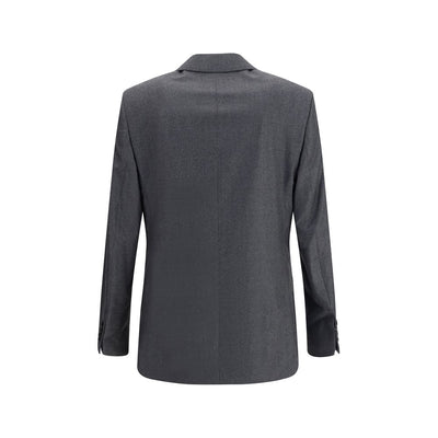 Ami Paris grauer Fleece-Wollblazer