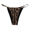 Dolce & Gabbana Brown Leopard Triangle Tanga Panty Underwear