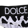 Dolce & Gabbana White Leopard Nylon High Waist Panty Underwear