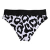 Dolce & Gabbana White Leopard Nylon High Waist Panty Underwear
