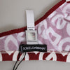 Dolce & Gabbana Red White Logo Mania Soft Cup Bra Underwear