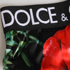 Dolce & Gabbana Black Floral Silk High Waist Panty Underwear