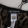 Dolce & Gabbana Brown Leopard Silk Mid Waist Panty Underwear