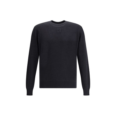 Fendi Schwarzes Fleece-Sweatshirt