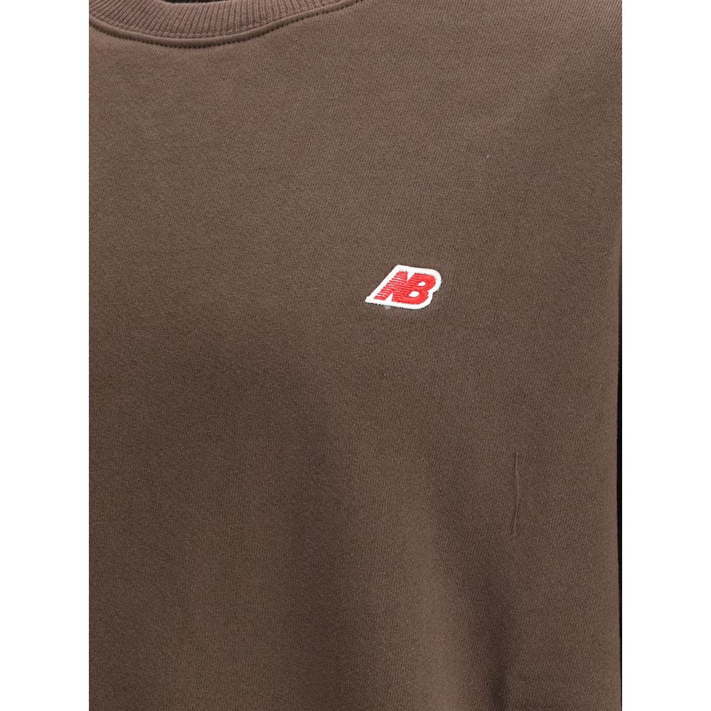 Braunes Baumwoll-Sweatshirt von New Balance