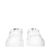 Dolce & Gabbana White Leather Low Top Sneakers