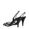 Valentino Garavani Black Leather High Heel Pumps
