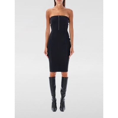 Coperni Black Cotton Cocktail Dress