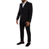 Dolce & Gabbana Black Wool Three-Piece Suit
