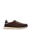 Dolce & Gabbana Brown Fabric Low Top Sneakers