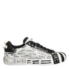 Dolce & Gabbana White Portofino Studded Men Sneakers Shoes