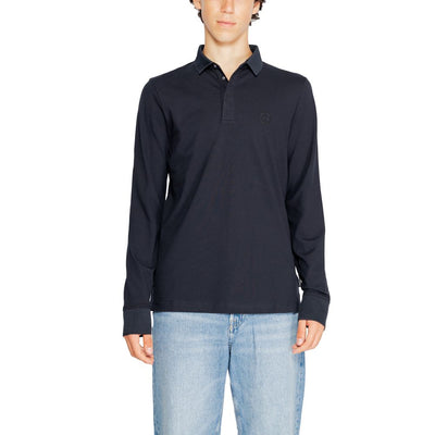 Armani Exchange Blue Cotton Long Sleeve T-Shirt