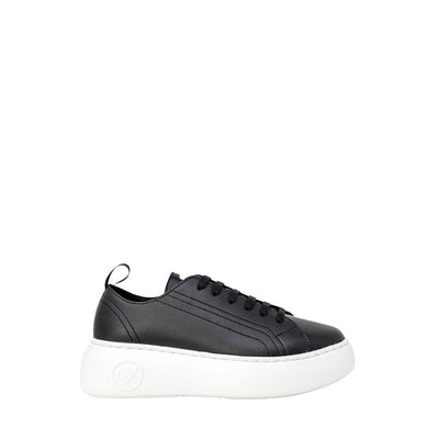 Armani Exchange Black Artificial Leather Low Top Sneakers