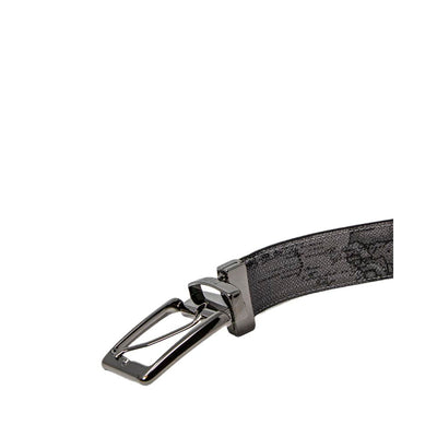 Alviero Martini Prima Classe Black Leather Regular Belt