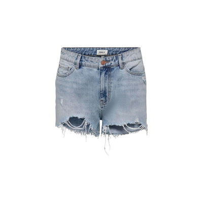 Nur hellblaue Baumwollshorts