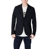 Armani Exchange Black Cotton Blazer