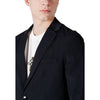 Armani Exchange Black Cotton Blazer